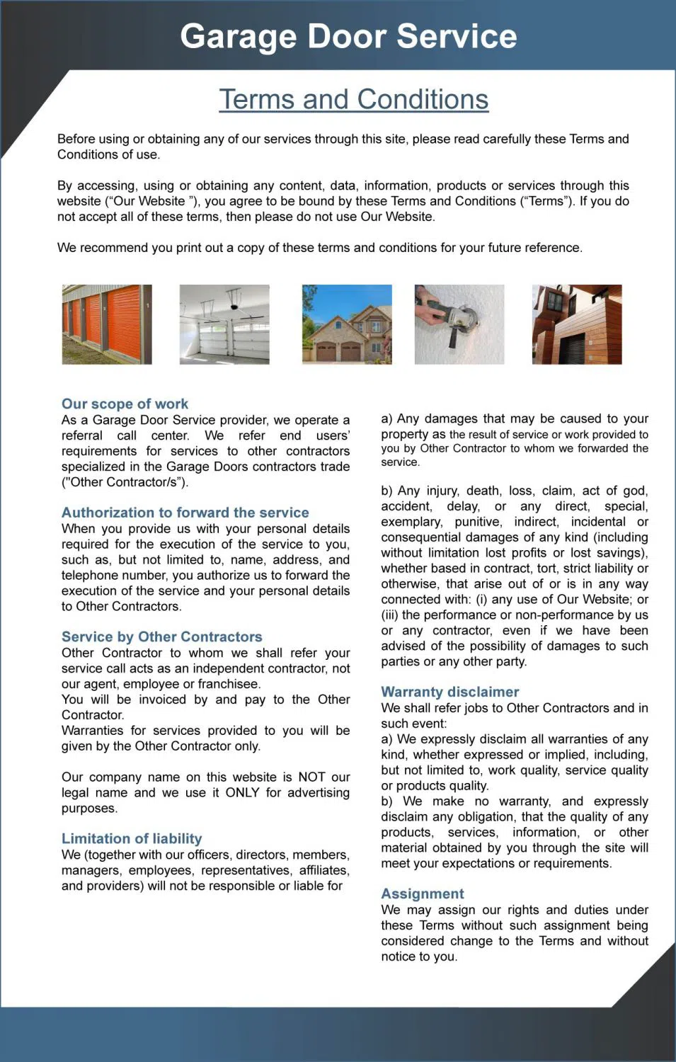 Golden Garage Door Service Kearns, UT 801-753-0546